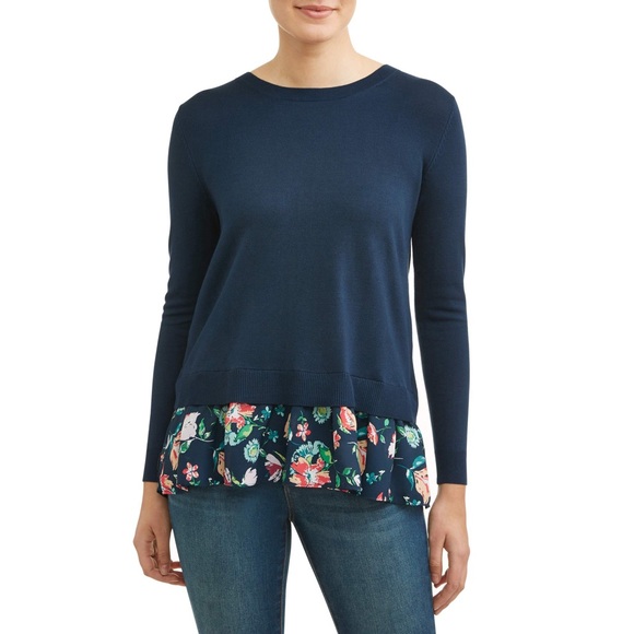 Time and Tru Sweaters - Split Back Sweater